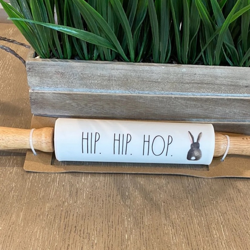 Rae Dunn HIP HIP HOP Rolling Pin - Picture 3 of 3
